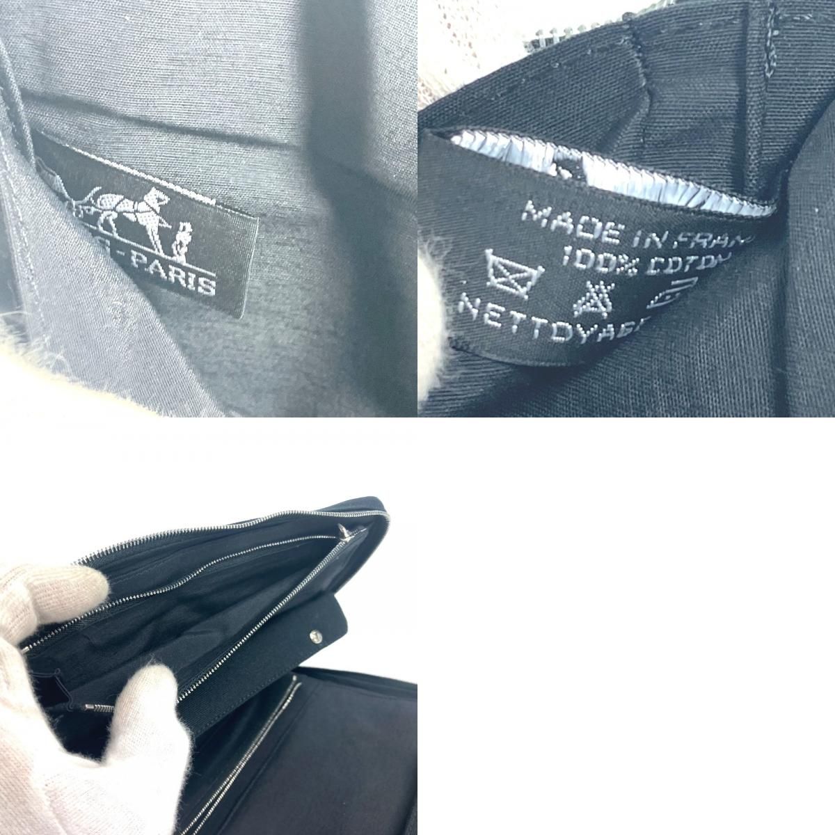 HERMES エルメス ポーチ フールトゥ コットン ブラック - メルカリ