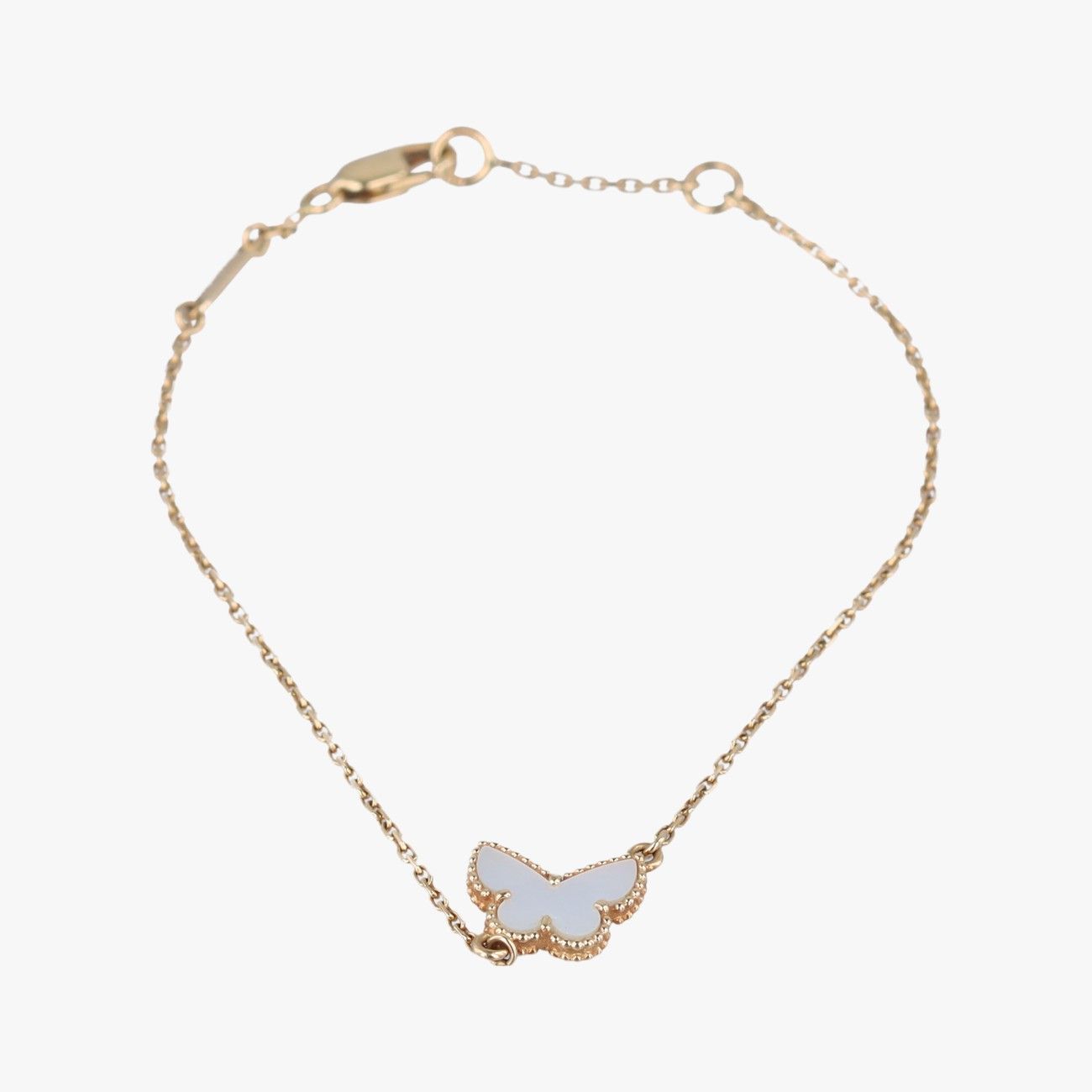 ヴァンクリーフ＆アーペルVan Cleef Arpellスウィートアルハンブラ パピヨン ホワイト ゴールド AU 750 BL 179410