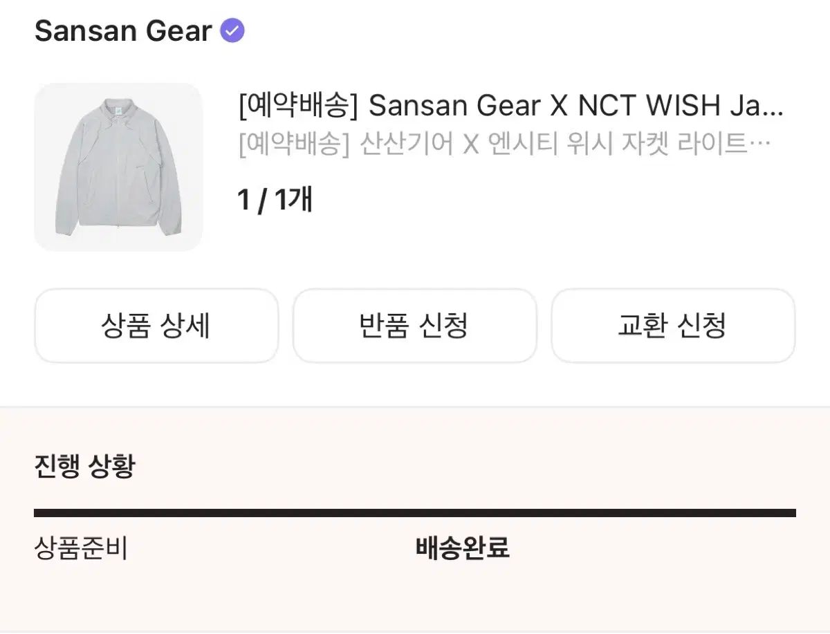 NCT エヌシーティー WIND AND WISH SAN GEAR サンサンギアー ウィンドブレーカー サイズ1