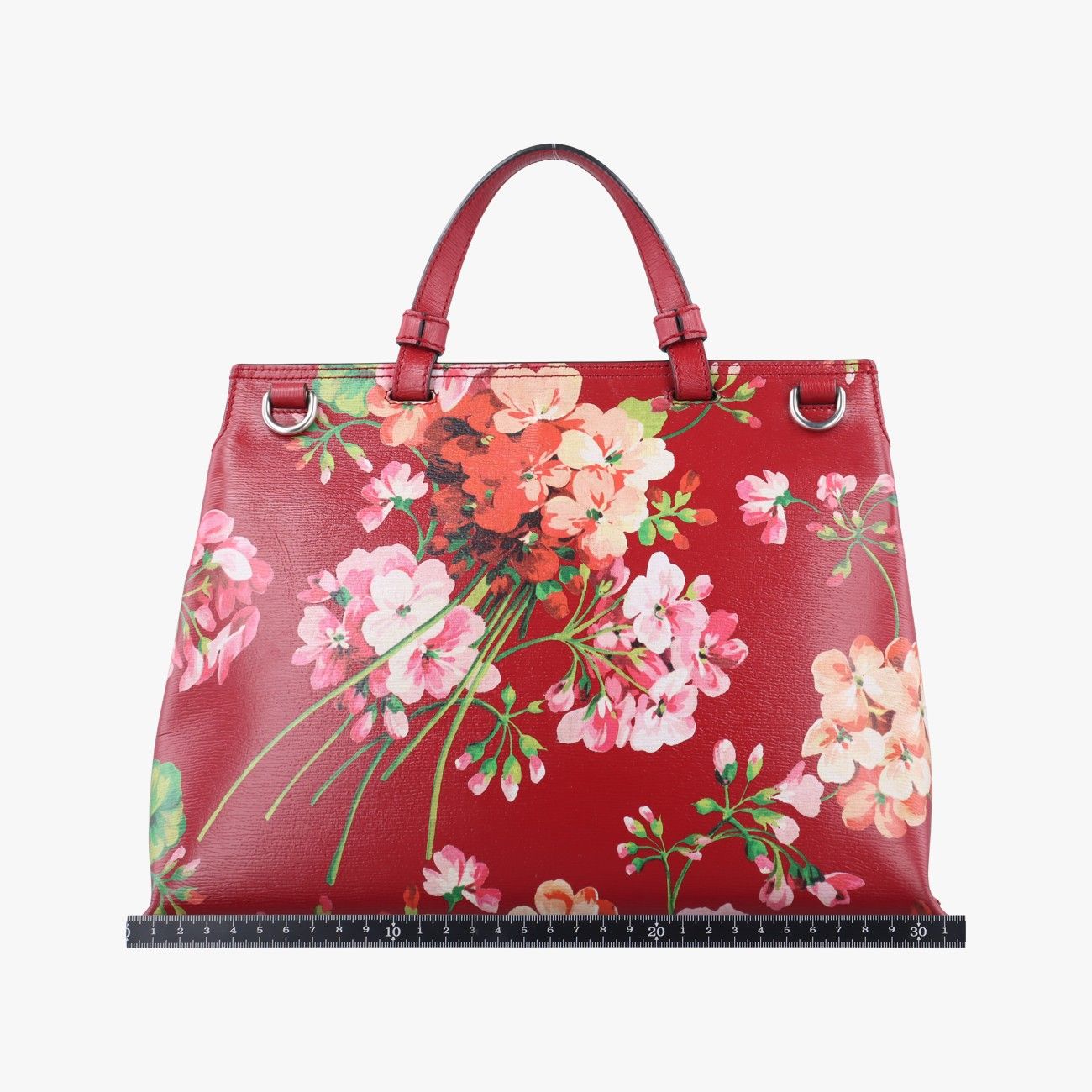 グッチGucciバンブーデイリー レッド×マルチ レザー 392013