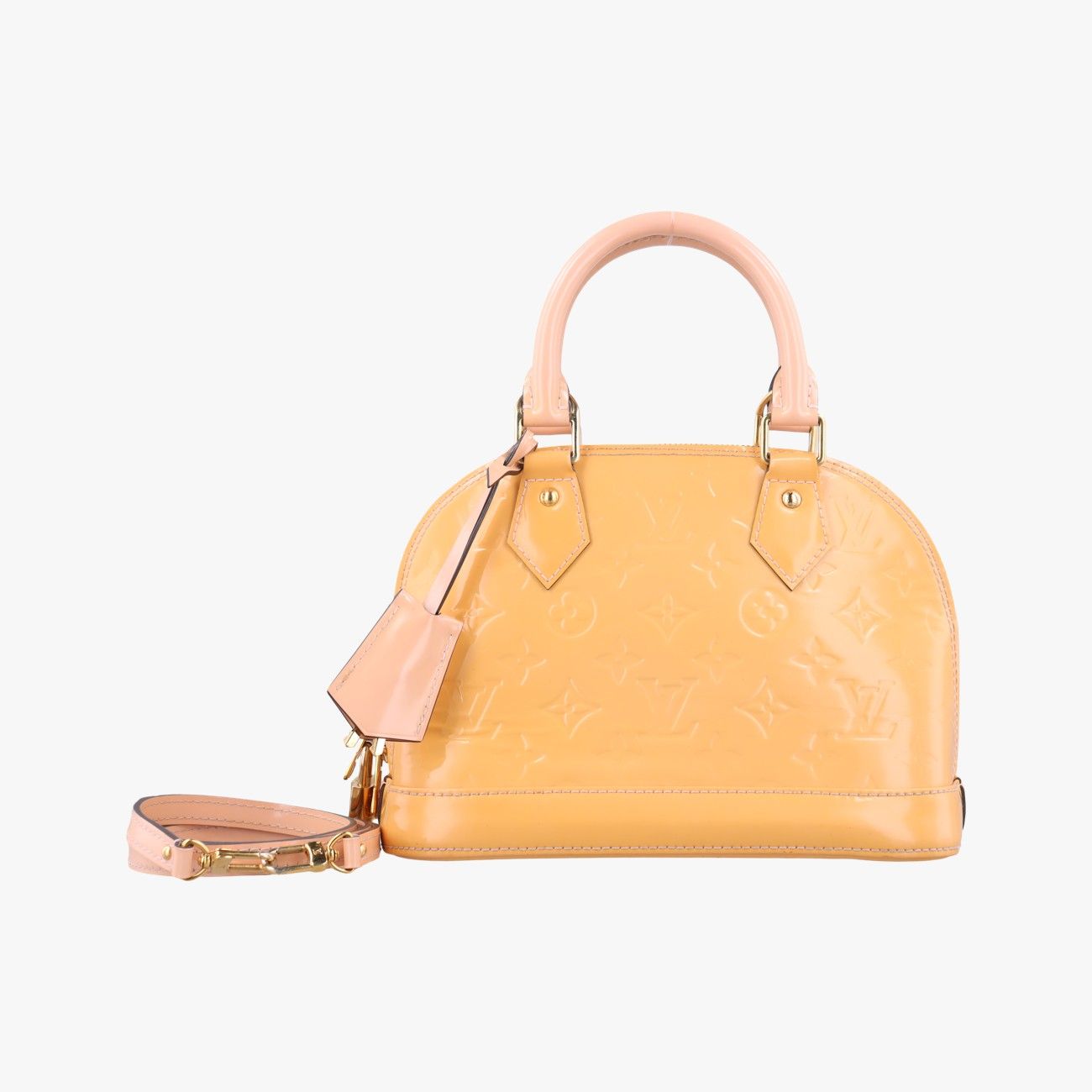 ルイヴィトンLouis VuittonアルマBB ローズフロランタン ヴェルニ M 91607 FL 0156