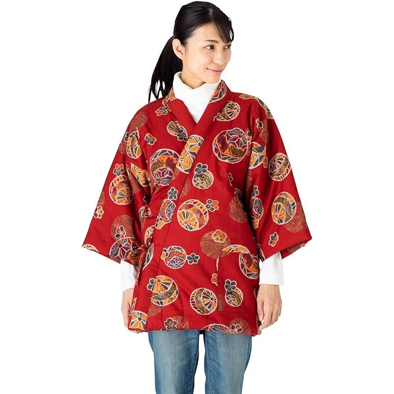 商品 綿の郷 ワタノサト 婦人用前合わせ四ツ紐はんてん No 7