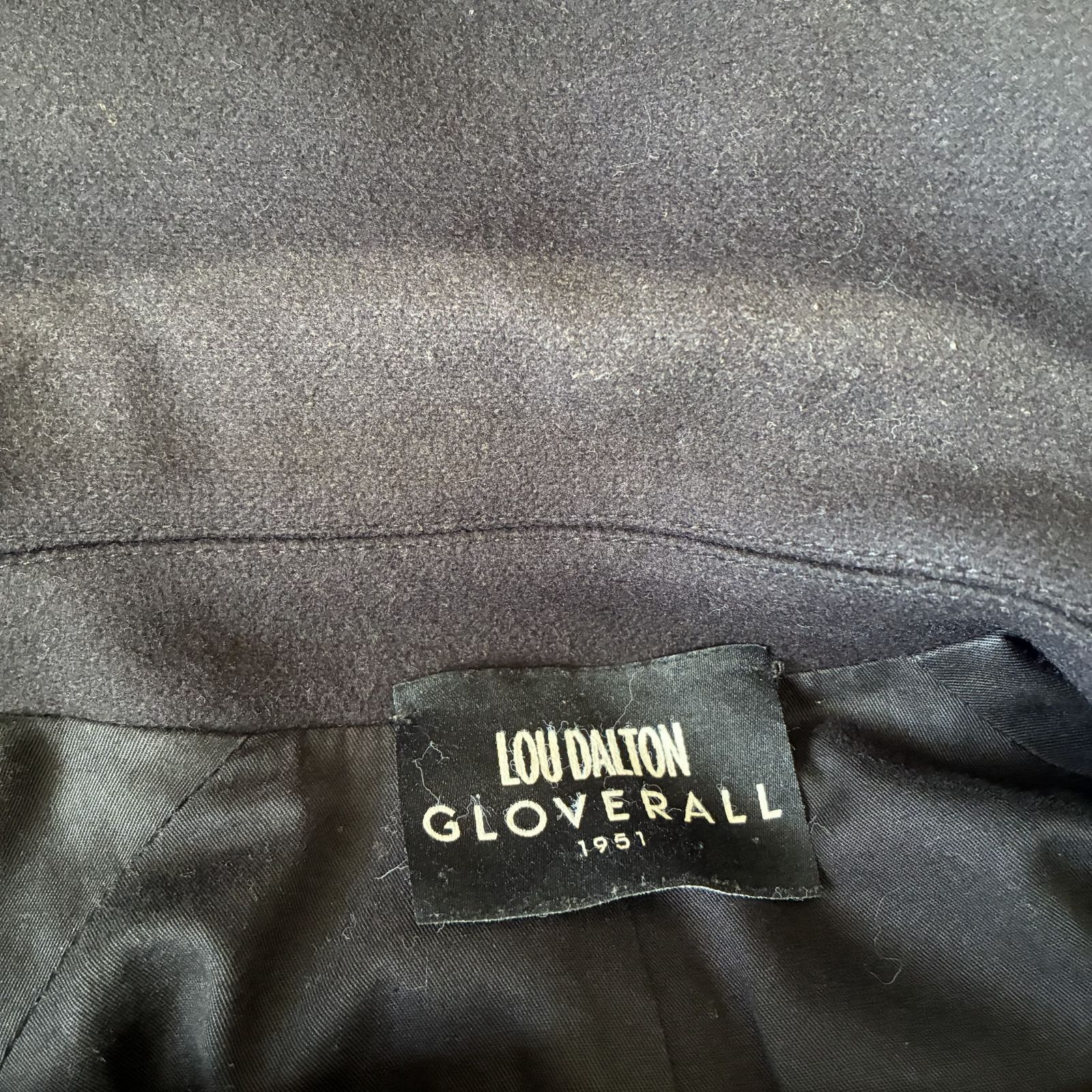 LOU DALTON GLOVERALL ウール メルトン オーバーコート L LOU DALTON GLOVERALL ウール メルトン オーバーコート L LOU DALTON