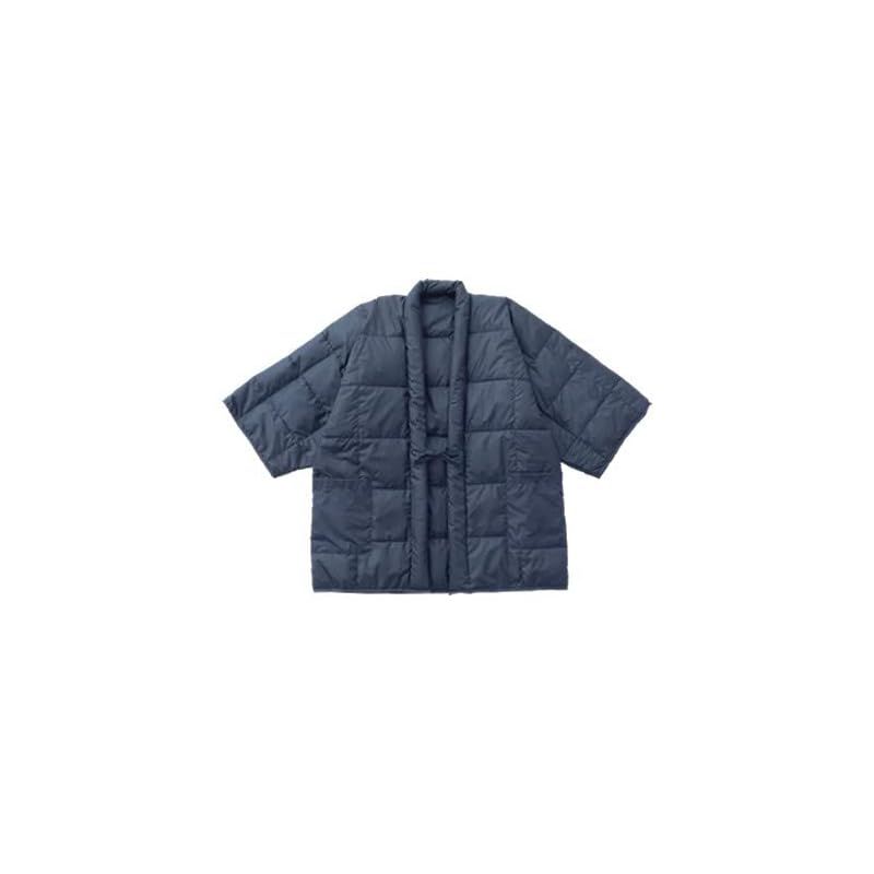 商品 あったか 羽毛 半天 紳士用 ネイビー フリーサイズ はんてん 洗える 0390410