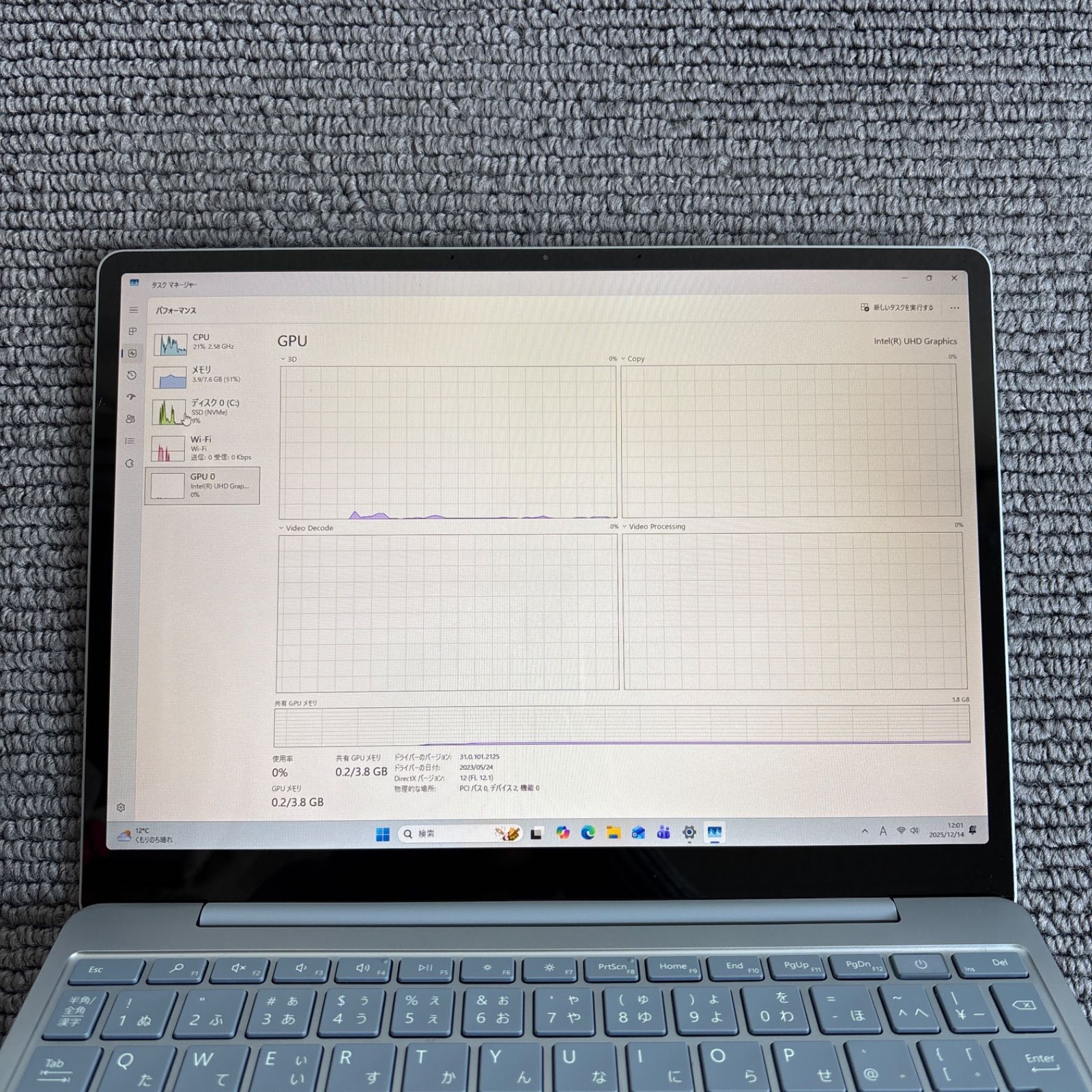  surface Laptop Go 1943 i 5 1035 G 1 メモリ8 GB SSD 128 Win 11 Windowsタブレット本体 タブレット