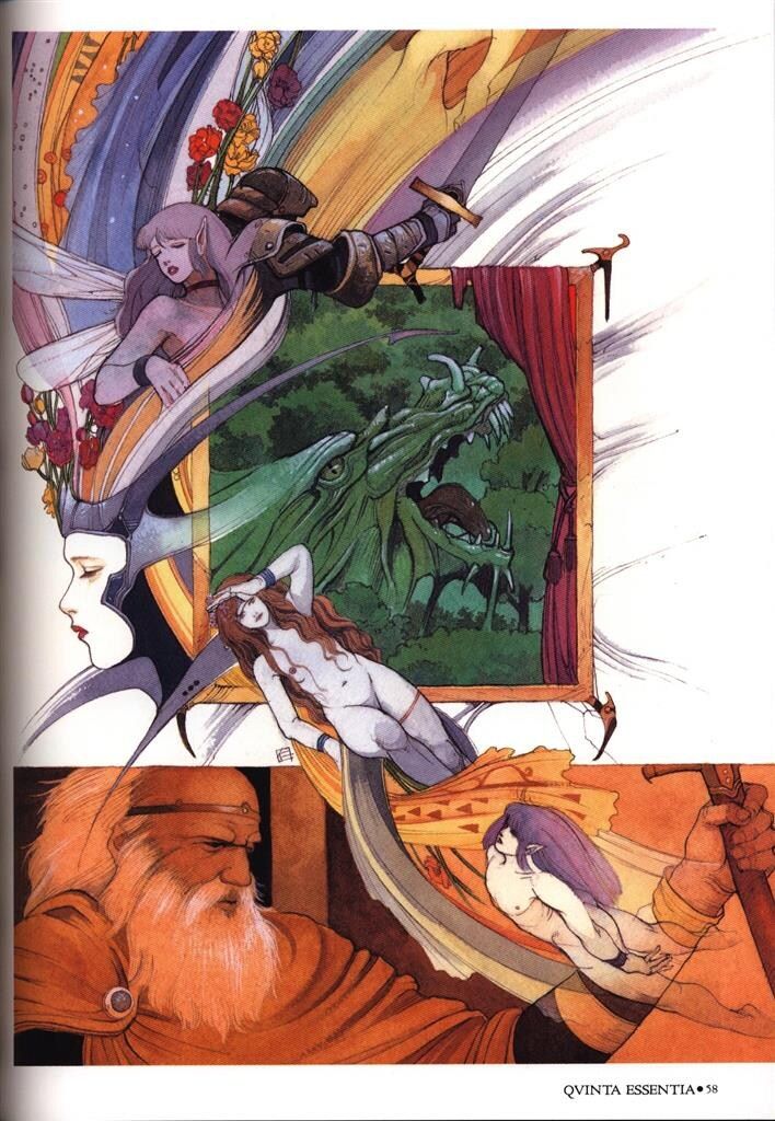 富士見書房 米田仁士 QVINTA ESSENTIA 米田仁士画集 (帯付) - メルカリ