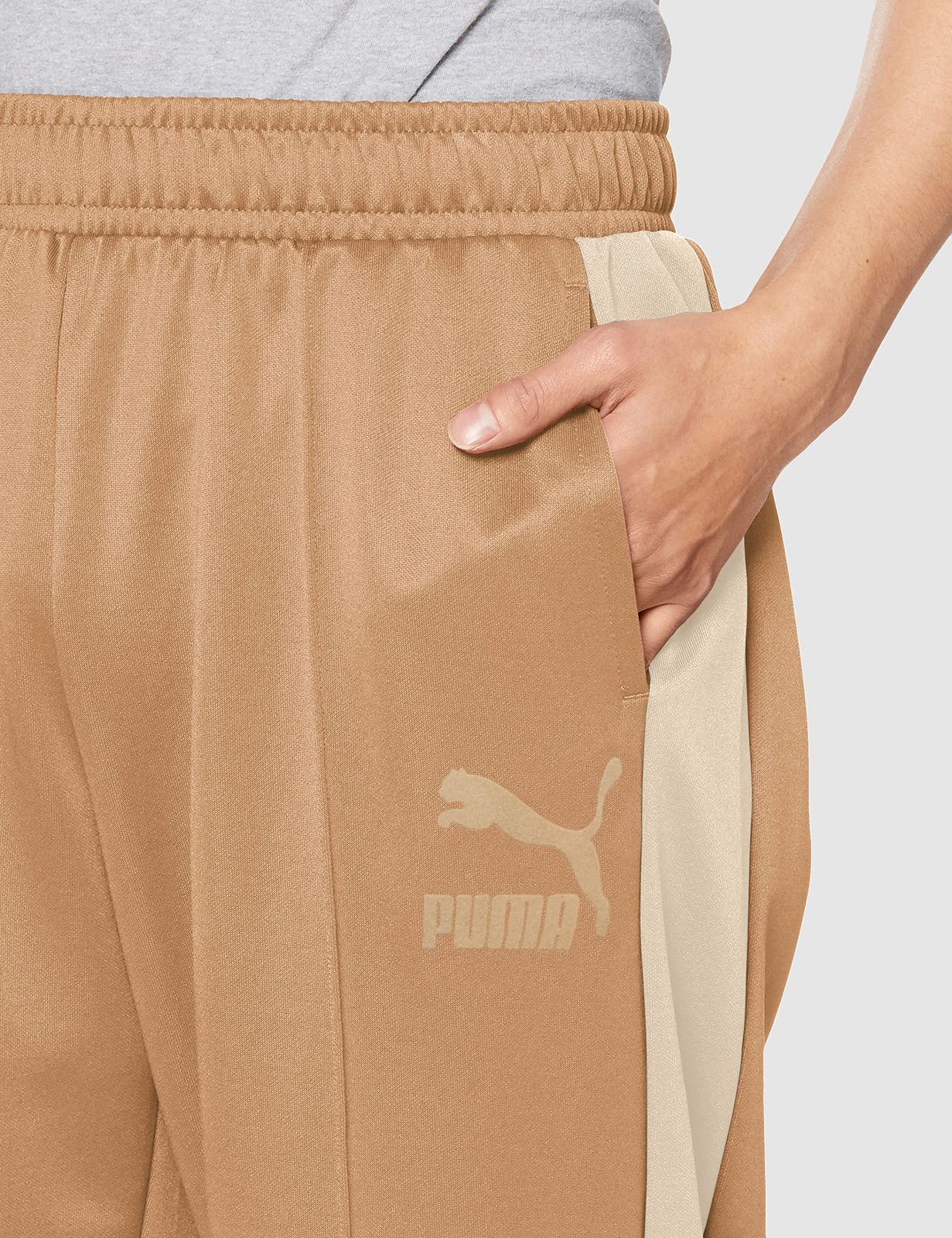 [プーマ] ジャージ ストレートパンツ サイドライン 吸水速乾 T7 トラックパンツ ワイド 622913 メンズ 23年春夏カラー ダスティ タン(89) L [23年春夏カラー ダスティ タン(89)] [L]