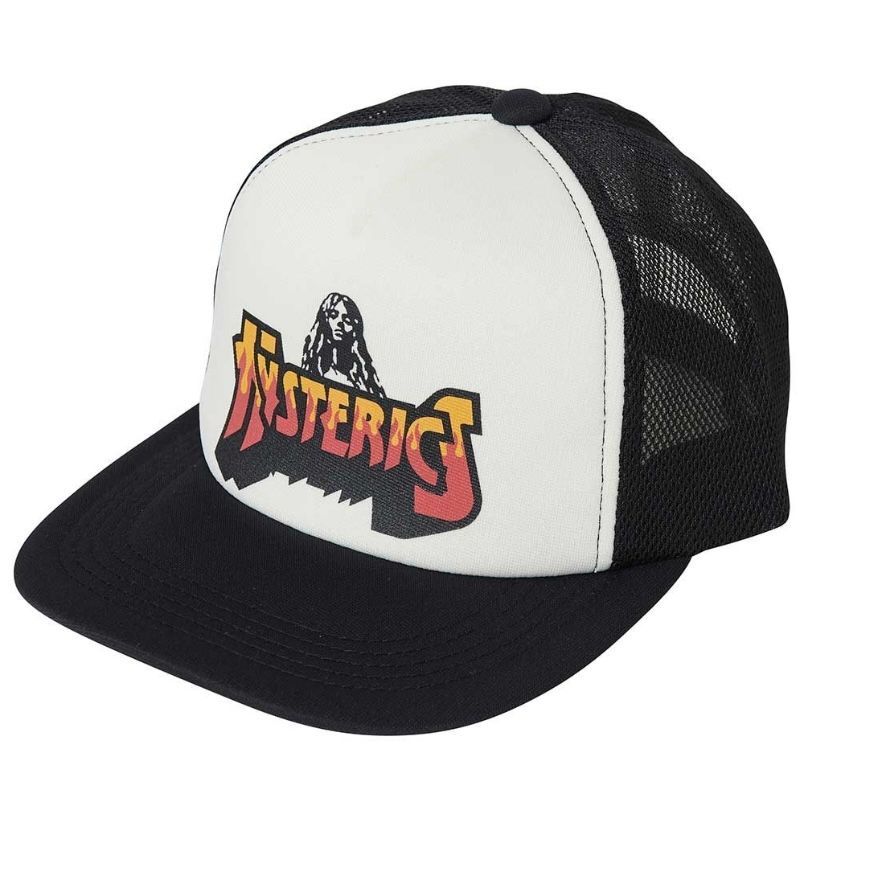 HYSTERIC GLAMOUR ヒステリックグラマー BAD ASS FIRE LOGOメッシュキャップ