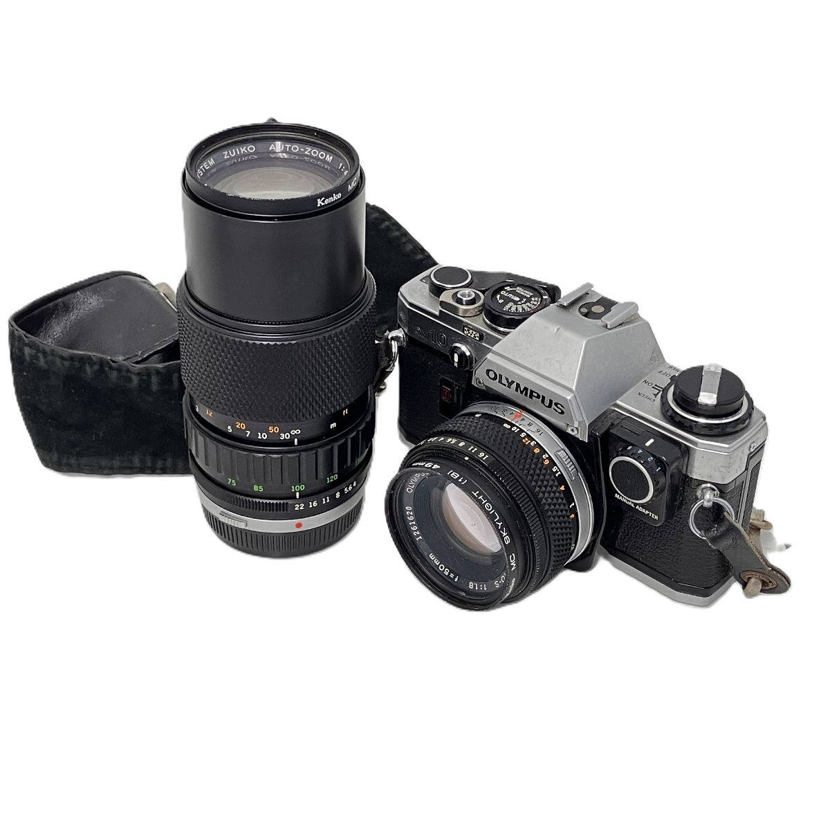 OLYMPUS オリンパス OM 10 F.ZUIKO AUTO-S 1.8 50 mm AUTO-ZOOM 4 75-150 ダブルズームレンズ セット