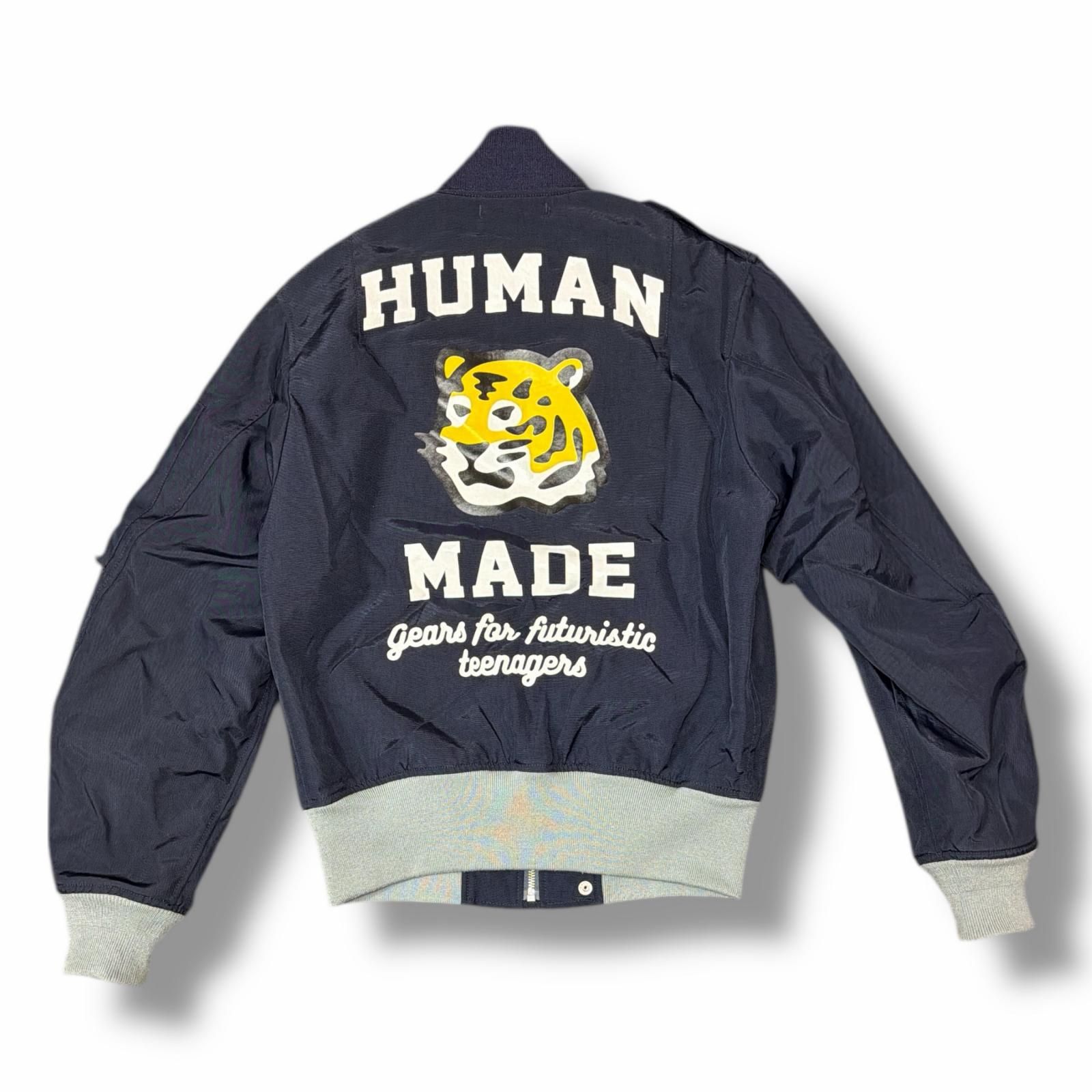 Human Made ボンバージャケット ネイビー/グレー HUMAN MADE 23SS BOMBER JACKET ボンバージャケット MA-1 ヒューマン