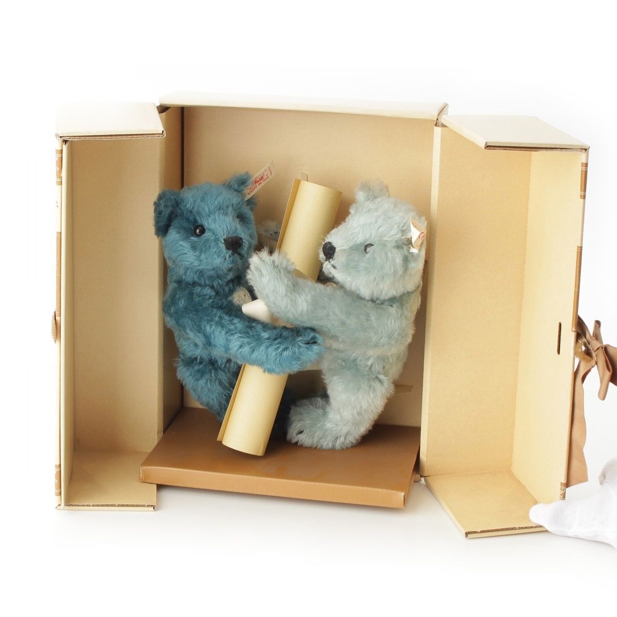 シュタイフ フォーエバーフレンズブルー シュタイフ フォーエバーフレンズ テディベア ぬいぐるみ ペアセット