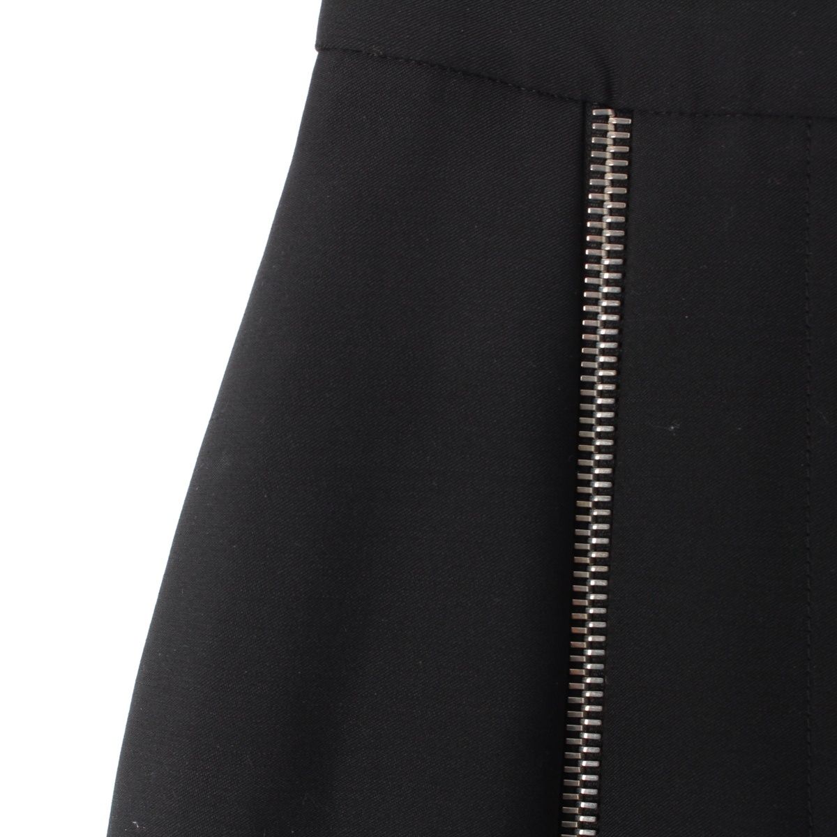 アレキサンダーマックイーン ウール ジップ モチーフ ハイウエスト