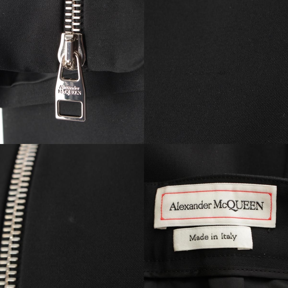 アレキサンダーマックイーン ウール ジップ モチーフ ハイウエスト