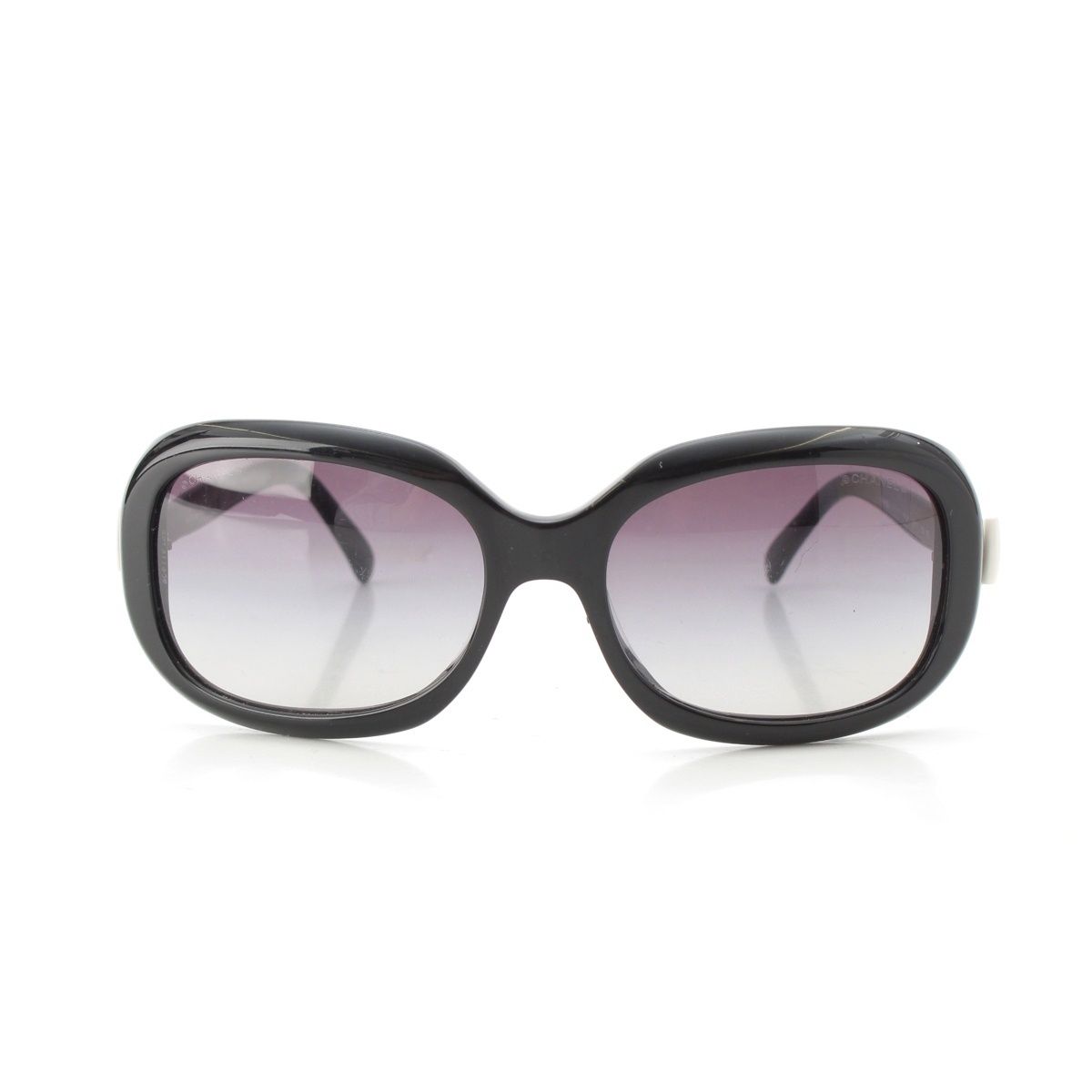 シャネル ココマーク リボン スクエア グラデーションレンズ サングラス アイウェア 5170 A ブラック ブルー