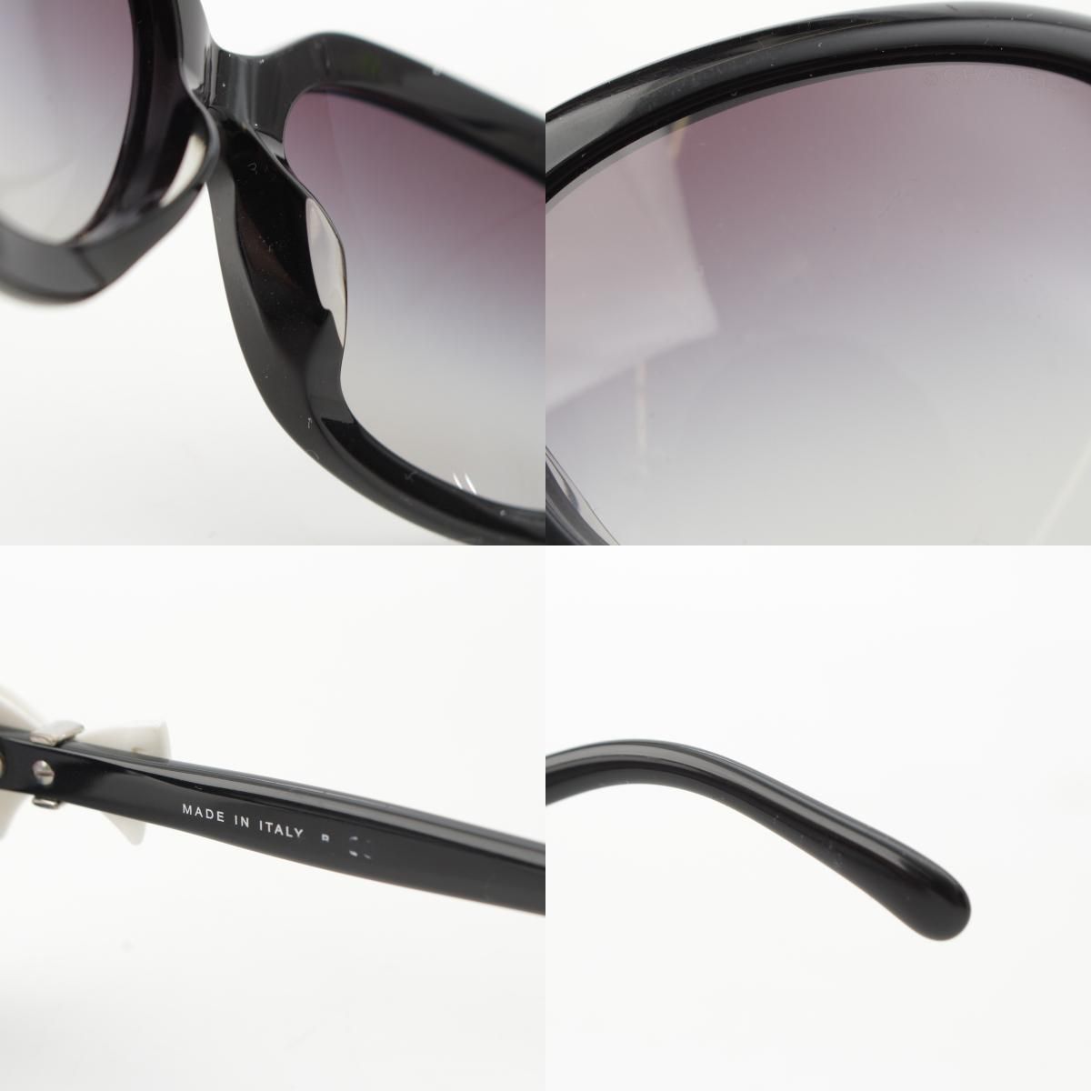  シャネル ココマーク リボン スクエア グラデーションレンズ サングラス アイウェア 5170 A ブラック ブルー サングラス 小物