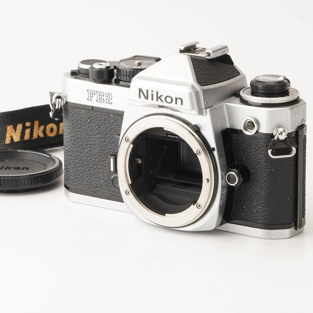 ニコン Nikon FE2 シルバー ボディ 35mm 一眼レフフィルムカメラ