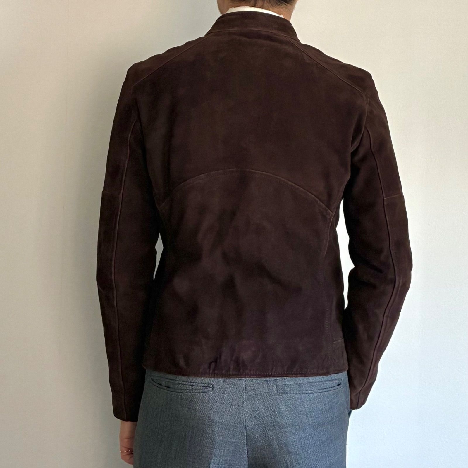 QUATTROCCHI / シープスキン スエード ライダースジャケット