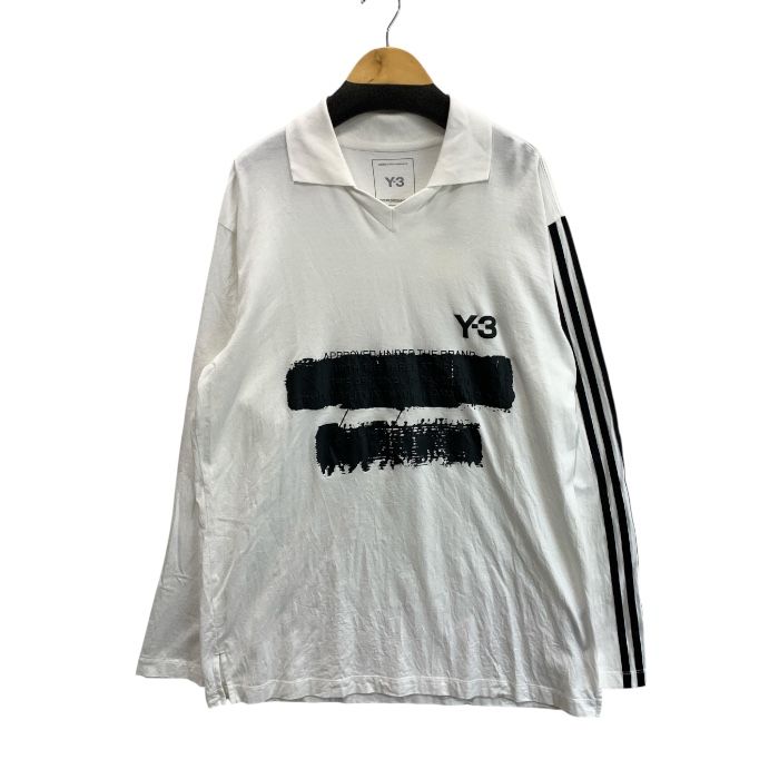 品 Y-3 ワイスリー JM 3233 U GFX LOGO 長袖ポロシャツ ブランド 古着 140-251214-gm-14-fuz