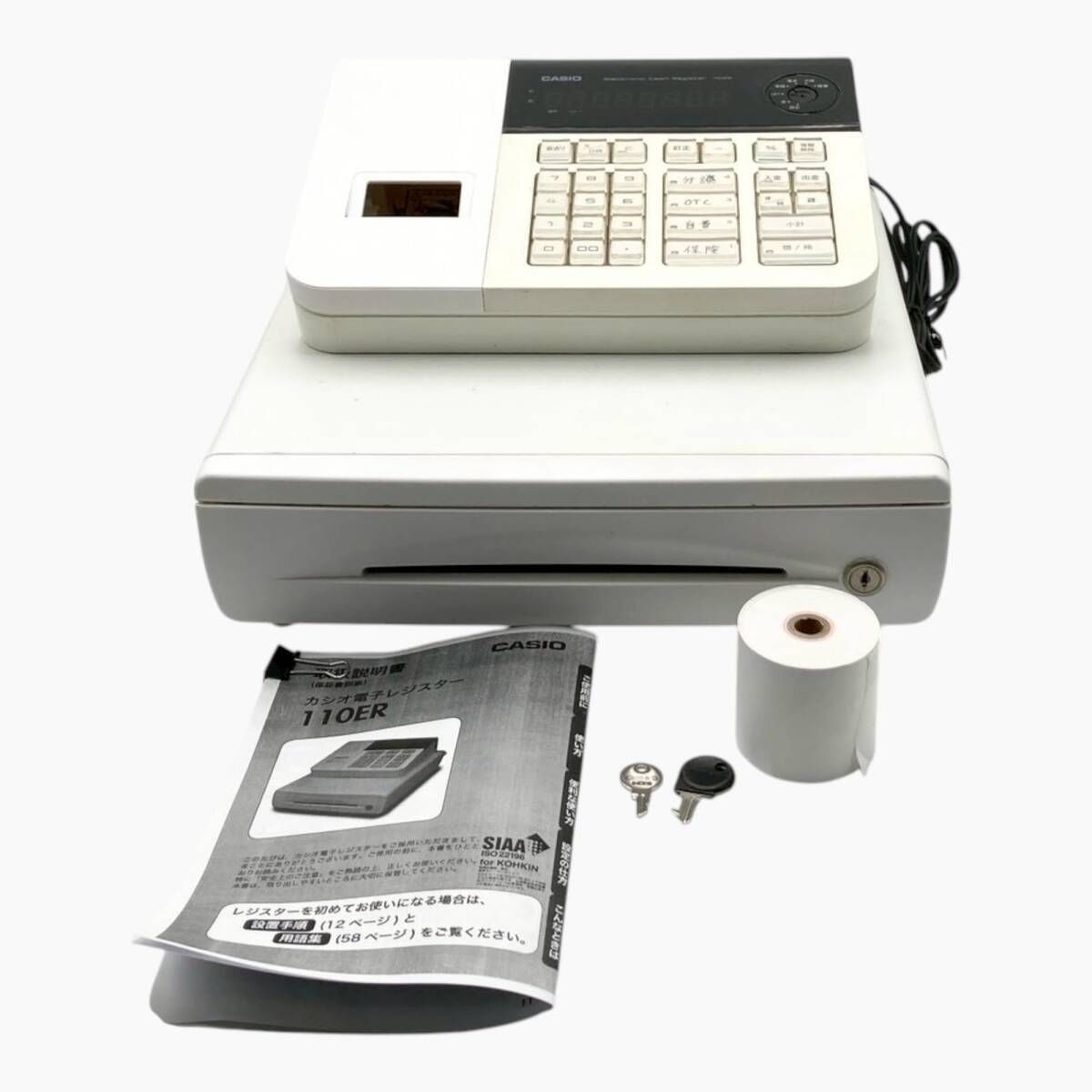 CASIO 110ER レジスター カシオ CASIO 電子レジスター 110ER CASIO 110ER 電子レジスター