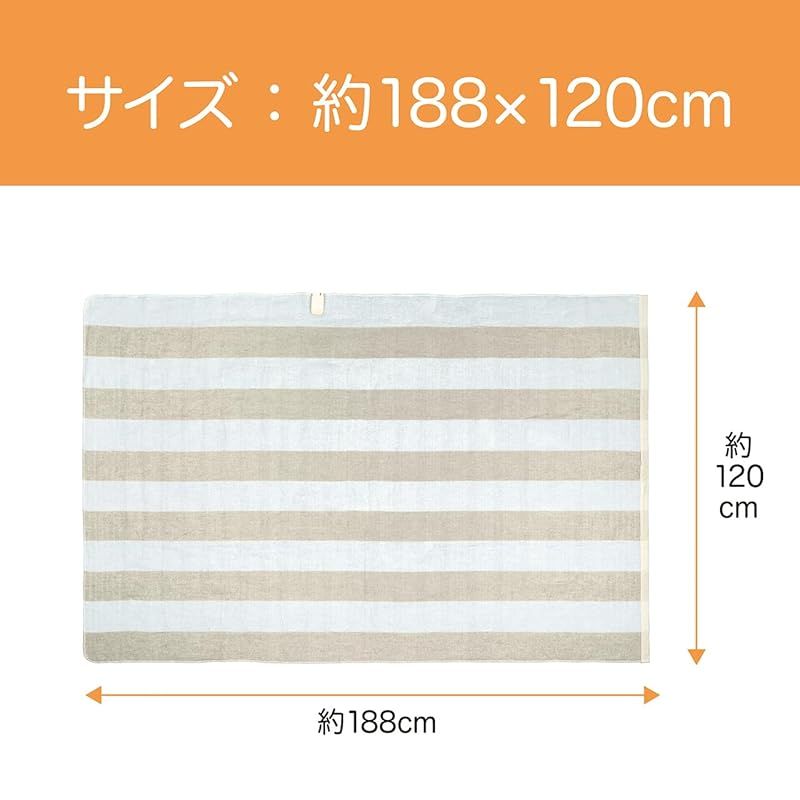 商品 コイズミ 電気毛布 掛敷毛布 電磁波カット 丸洗い可 KDK-75236 D