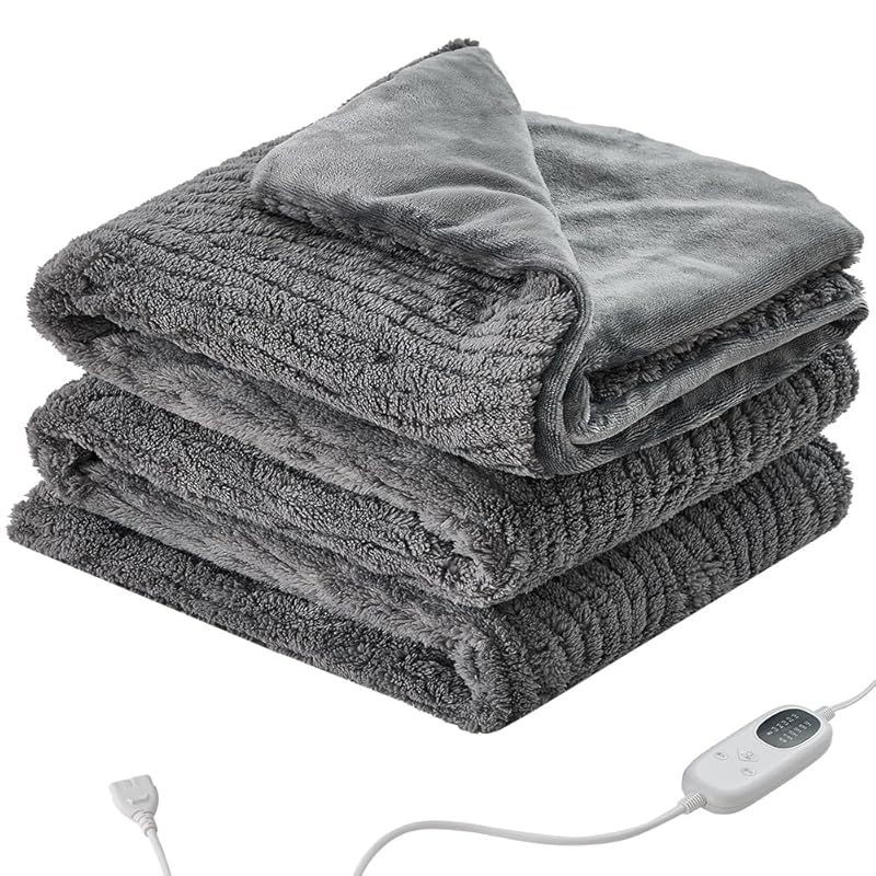商品 2025冬新登場 電気毛布 掛け敷き兼用 ダブル 厚手 大判 洗える 省エネ 節電 4段階タイマー付き 5段階温度調節 速暖 冬用 ダニ退治機能 頭寒足熱配線 日本語取扱説明書付き 190 130