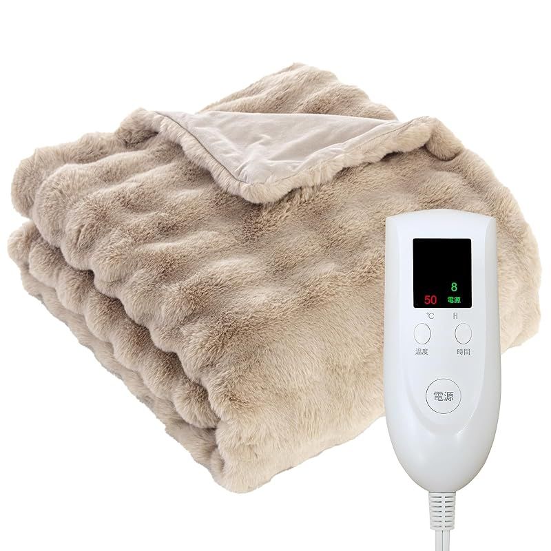 商品 イエーション 電気毛布 表面兎毛調 掛け敷き兼用 速暖 電気ブランケット 5段階温度調整 4段階タイマー 頭寒足熱配線 洗える ダニ退治 室温センサー 毯 膝肩掛け 防寒対策 暖房器具 節電省エネ 安全保護 キャンプ シン 0