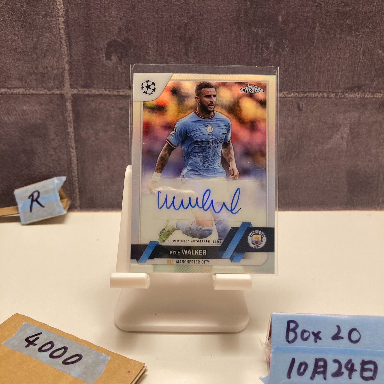 KYLE WALKER カイル・ウォーカー 直筆サインカード Topps Finest 25 