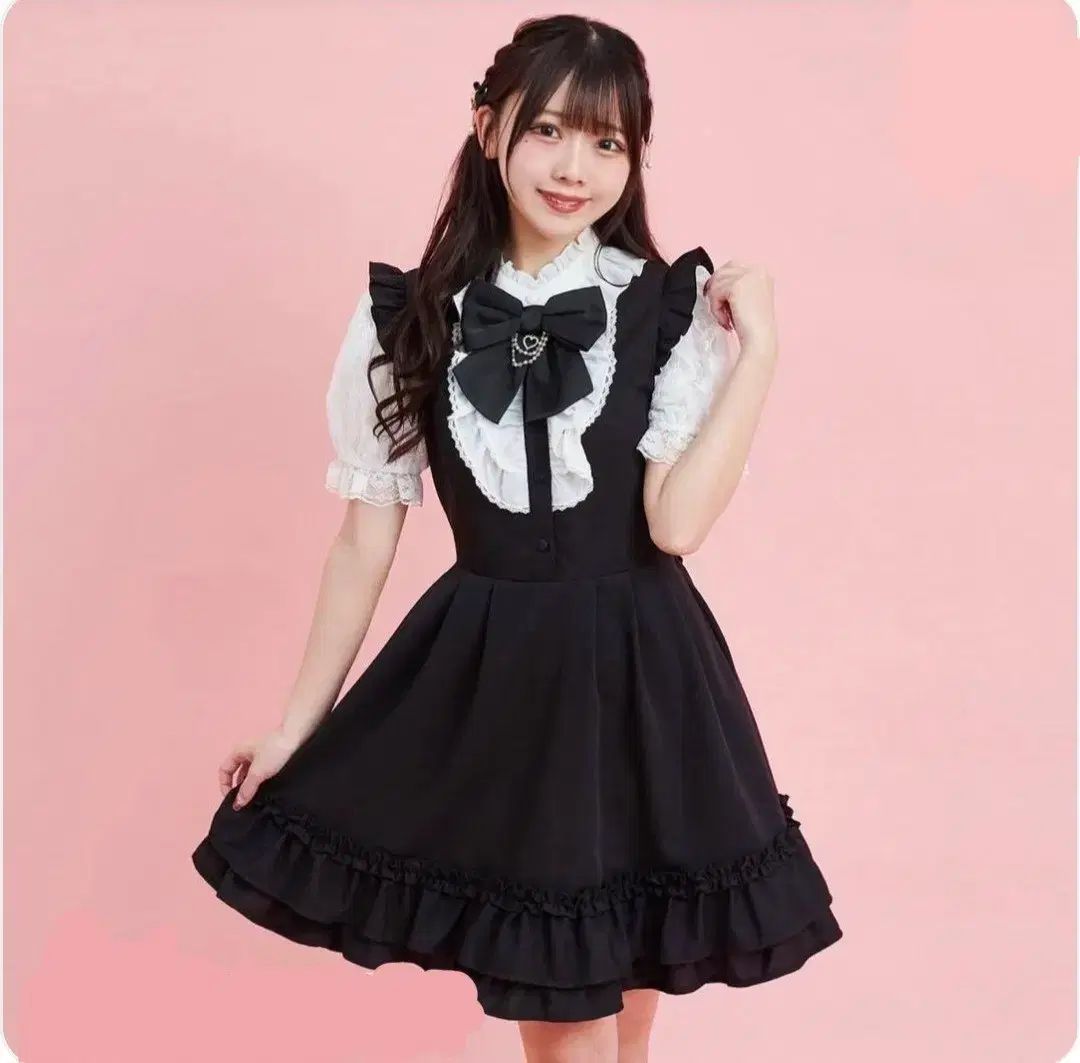 地雷系 量産型 シークレットハニー ラッフル セットアップ 半袖