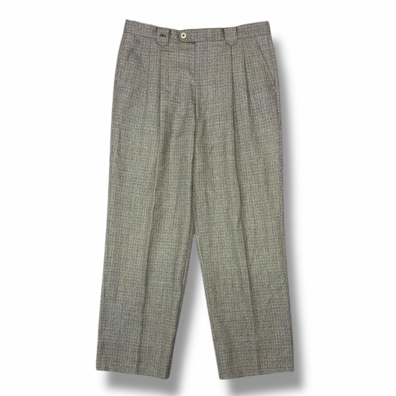 『BALENCIAGA』バレンシアガ (31) チェックパンツ BALENCIAGA Glen Check Trousers グレンチェックスラックス チェック