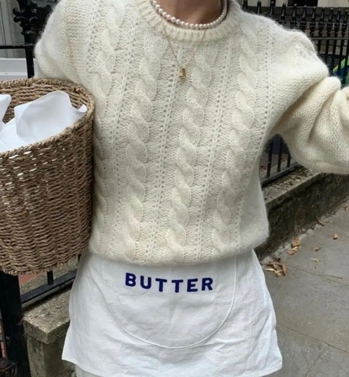 ザ バーネット ポップ ケーブル ニット