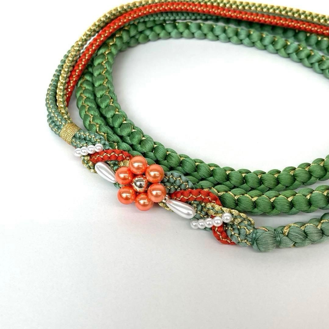 着物と帯 時流 O 251012 t◆振袖用 総絞り帯揚げ-帯締めセット◆正絹