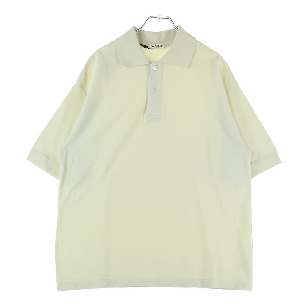 AURALEE (オーラリー) 25SS Pima Cotton Heavy Pique POLO ピケ 半袖ポロシャツ ベージュ A25SP01SK