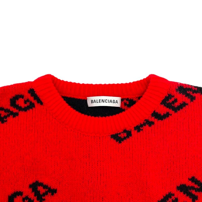 BALENCIAGA ロゴニットセーター ユニセックス Balenciaga ロゴニットセーター 黒 - メルカリ