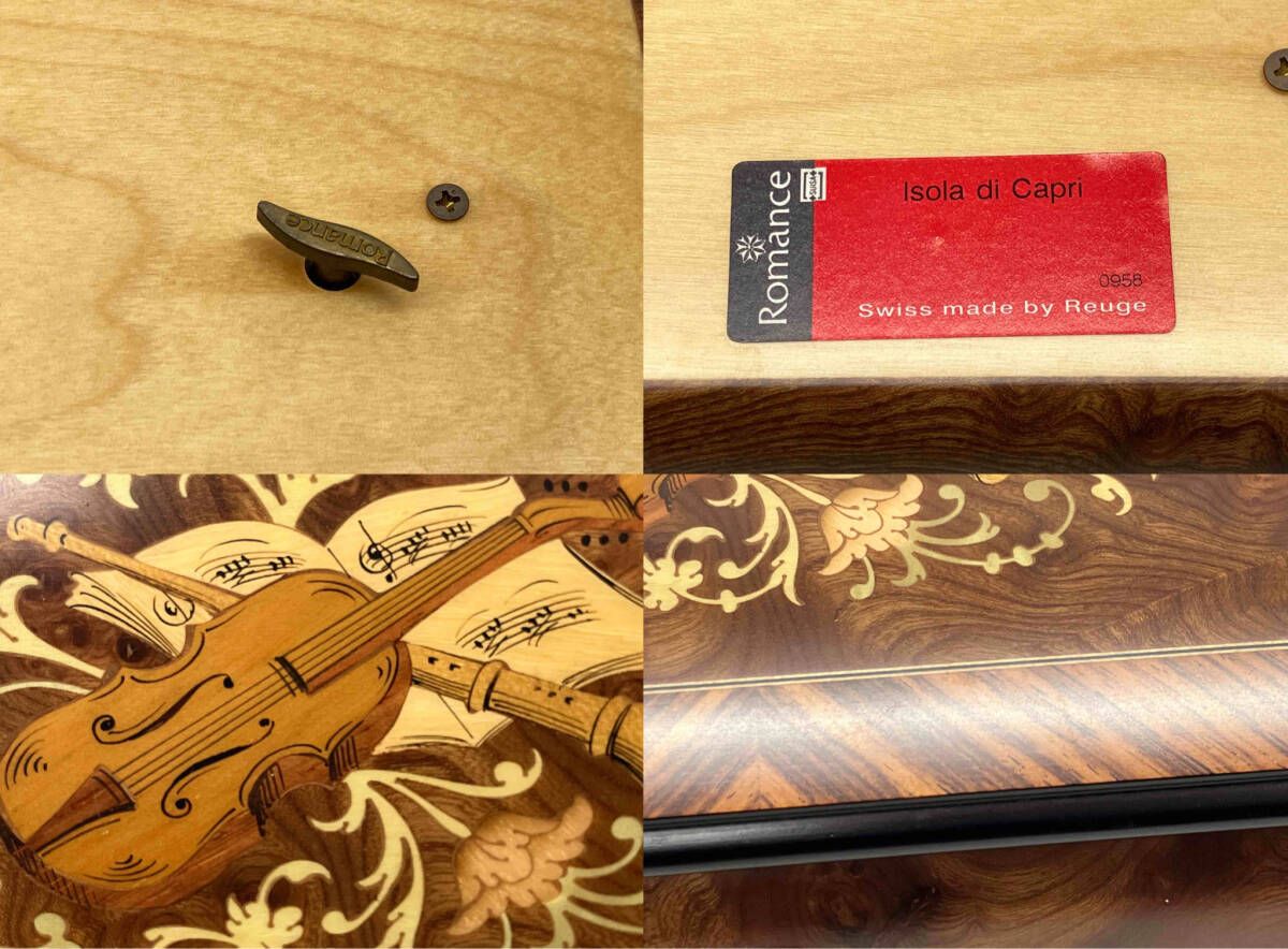REUGE ジュエリーケース オルゴール 鍵付き「I sola di Capri