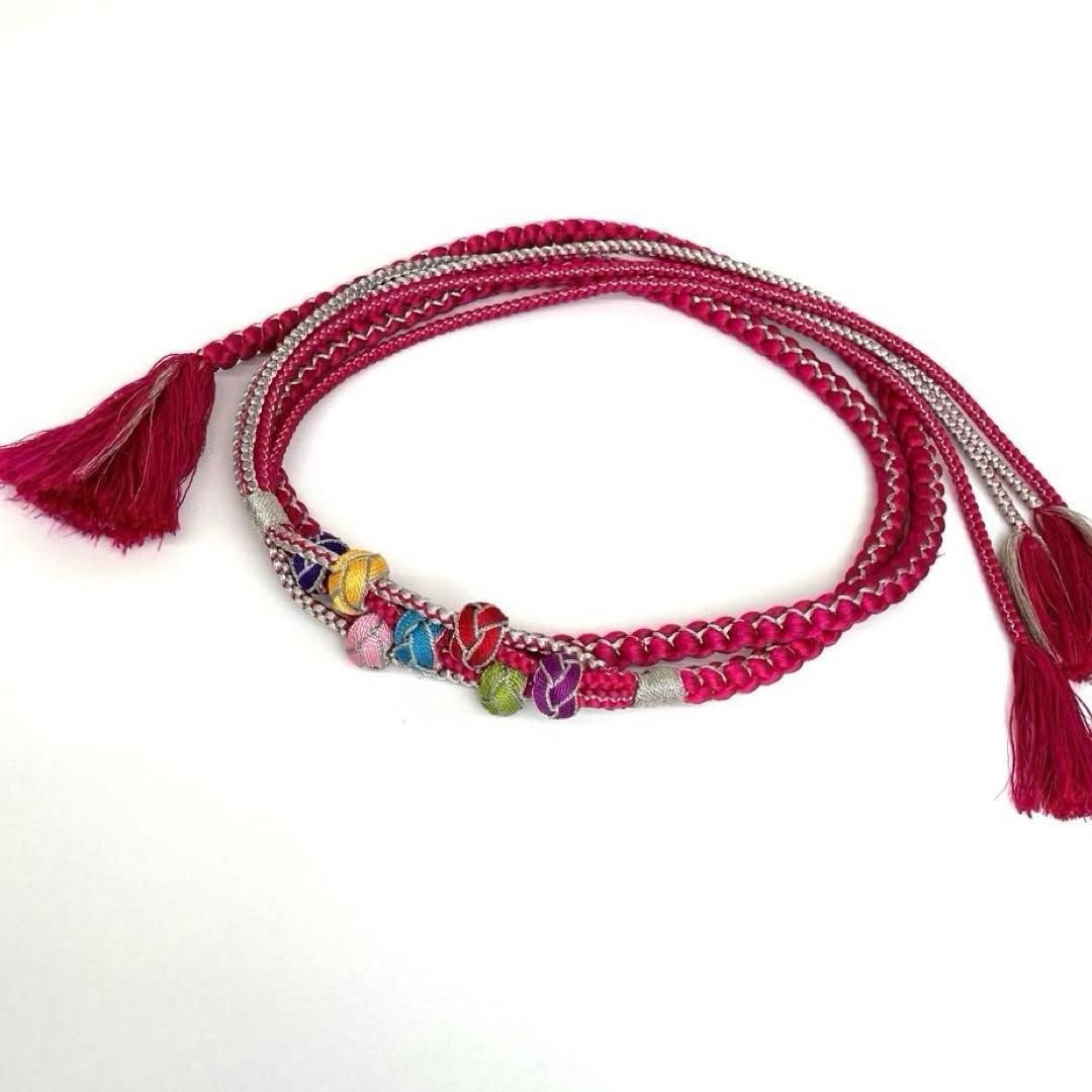  着物と帯 時流 O 251013 t◆振袖用 総絞り帯揚げ-帯締めセット◆正絹 帯締め 帯留め 帯飾り