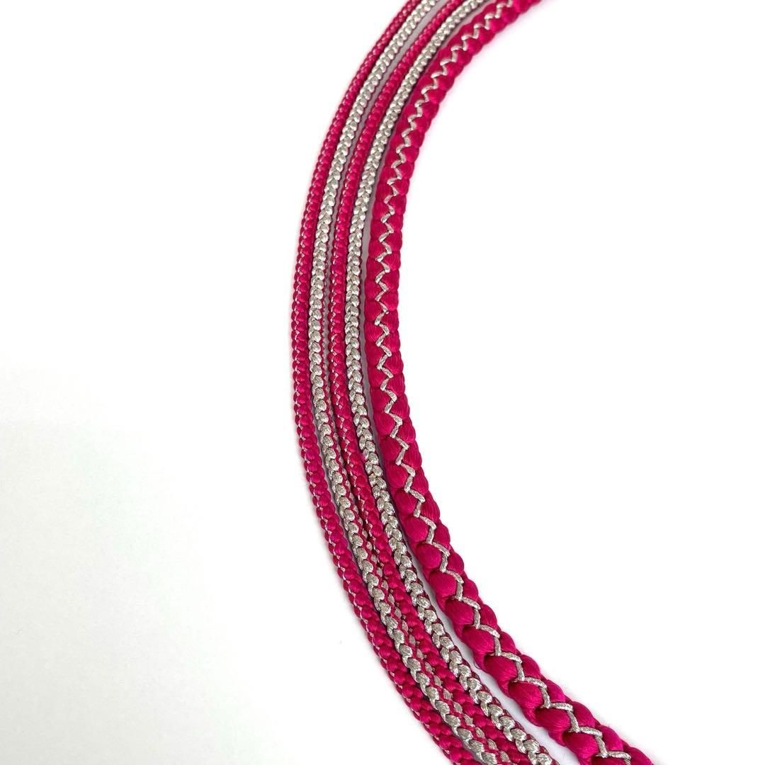 t◆振袖用 総絞り帯揚げ-帯締めセット◆正絹