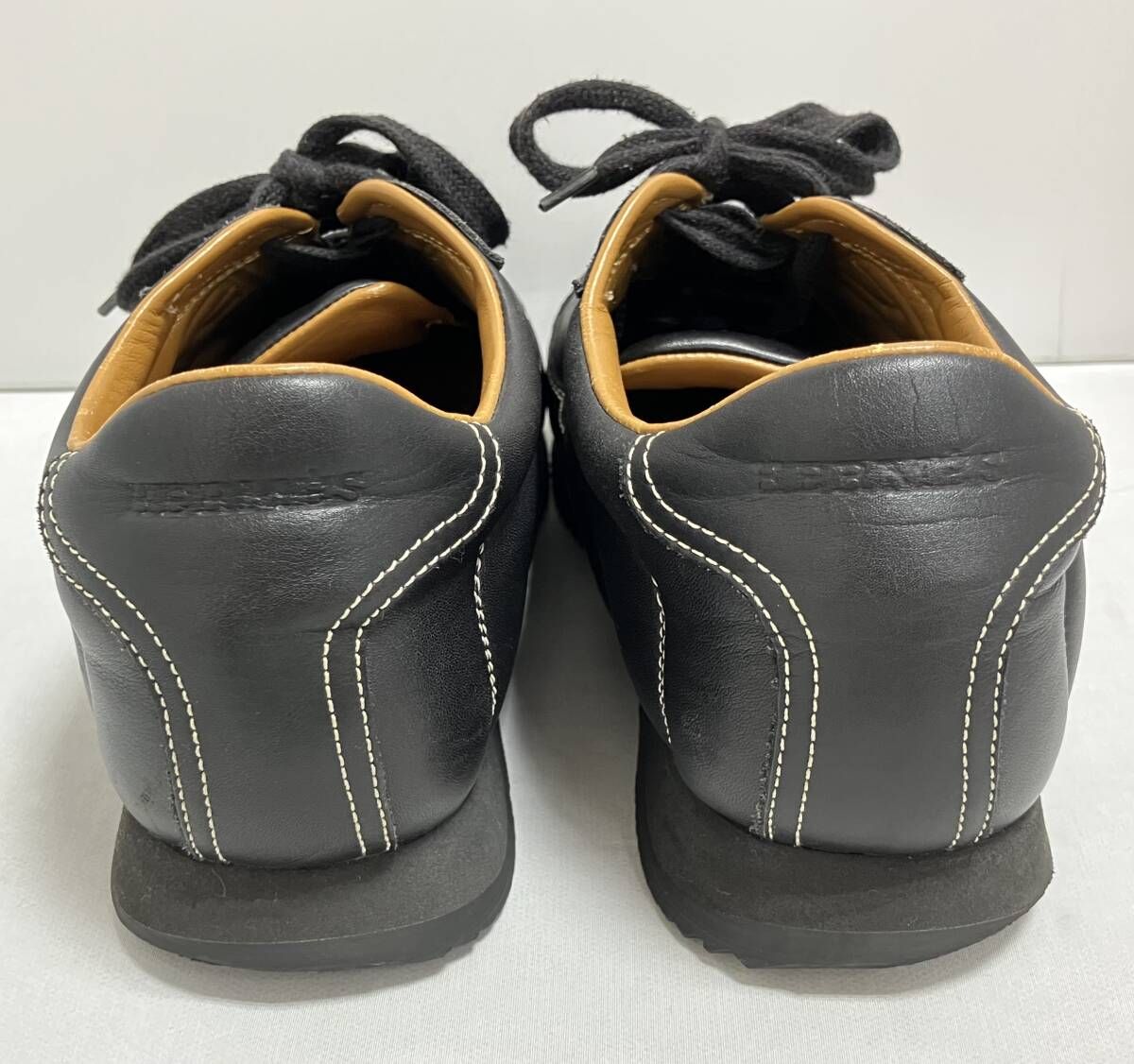 HERMES エルメス／ レザースニーカー／ブラック／ サイズ37（約23.5cm