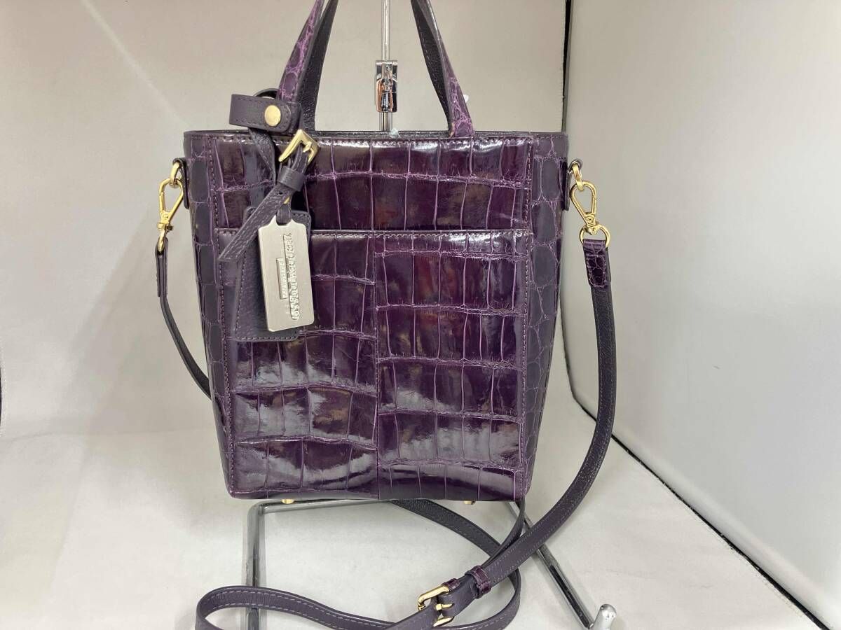 PELLEY LUSSO ペレリールッソ 2 way パープル エナメル