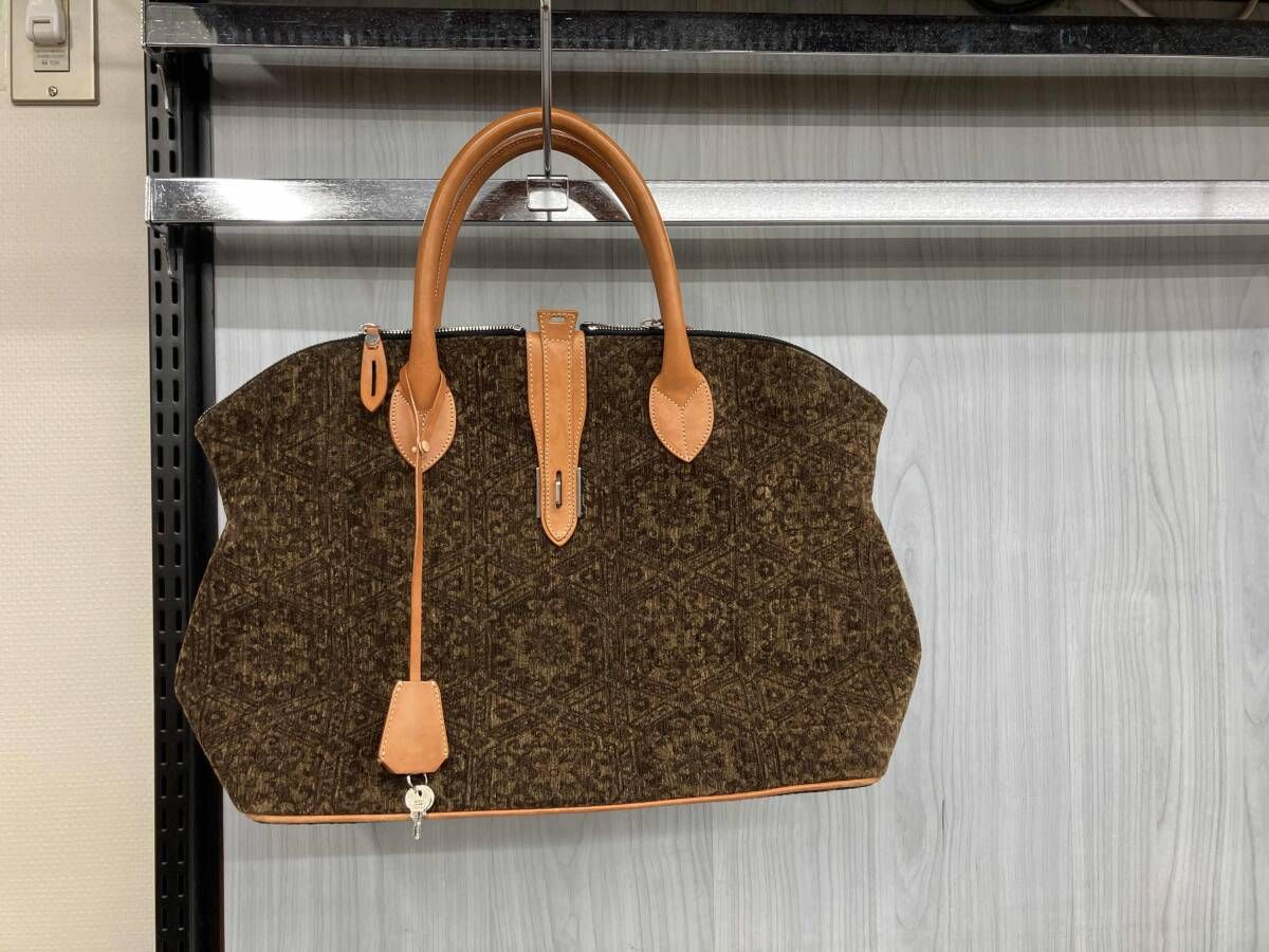 GOLDEN GOOSE ゴールデン グース トートバッグ レディース ブラウン 総柄 レザーハンドル