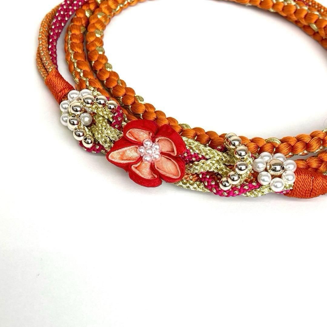 着物と帯 時流 O 251014 t 振袖用 総絞り帯揚げ-帯締めセット 正絹