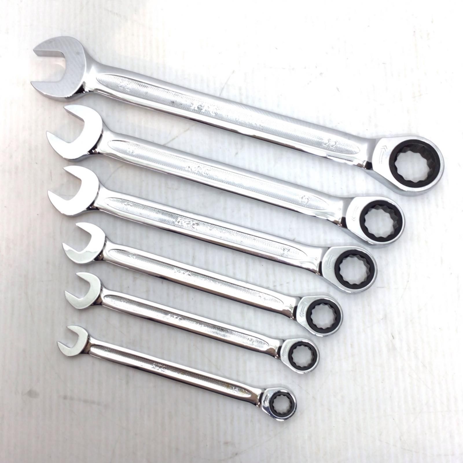 ΘΘKTC ケーティーシー ラチェットコンビネーションレンチセット 程度B 6本 使用感有 LMSR 1-22|19|17|14|12|10