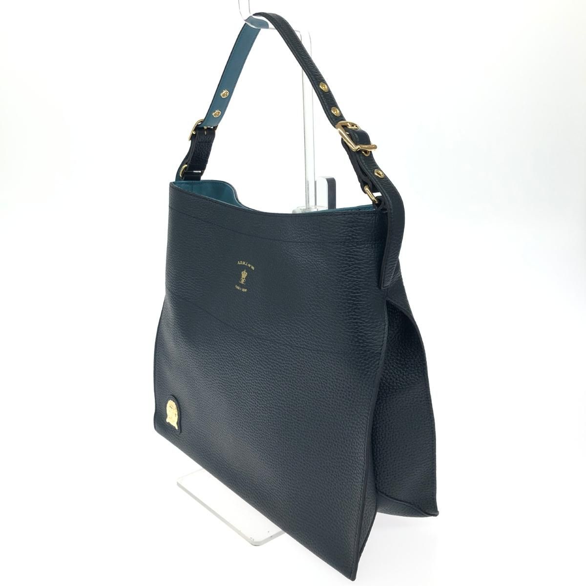 A.D.M.J (Accessoires De Mademoiselle) アクセソワドゥマドモアゼルジャップ ワンショルダーバッグ  レザー    ネイビー レディース / 240001176375 A.D.M.J (Accessoires De Mademoiselle) アクセソワドゥマドモアゼル