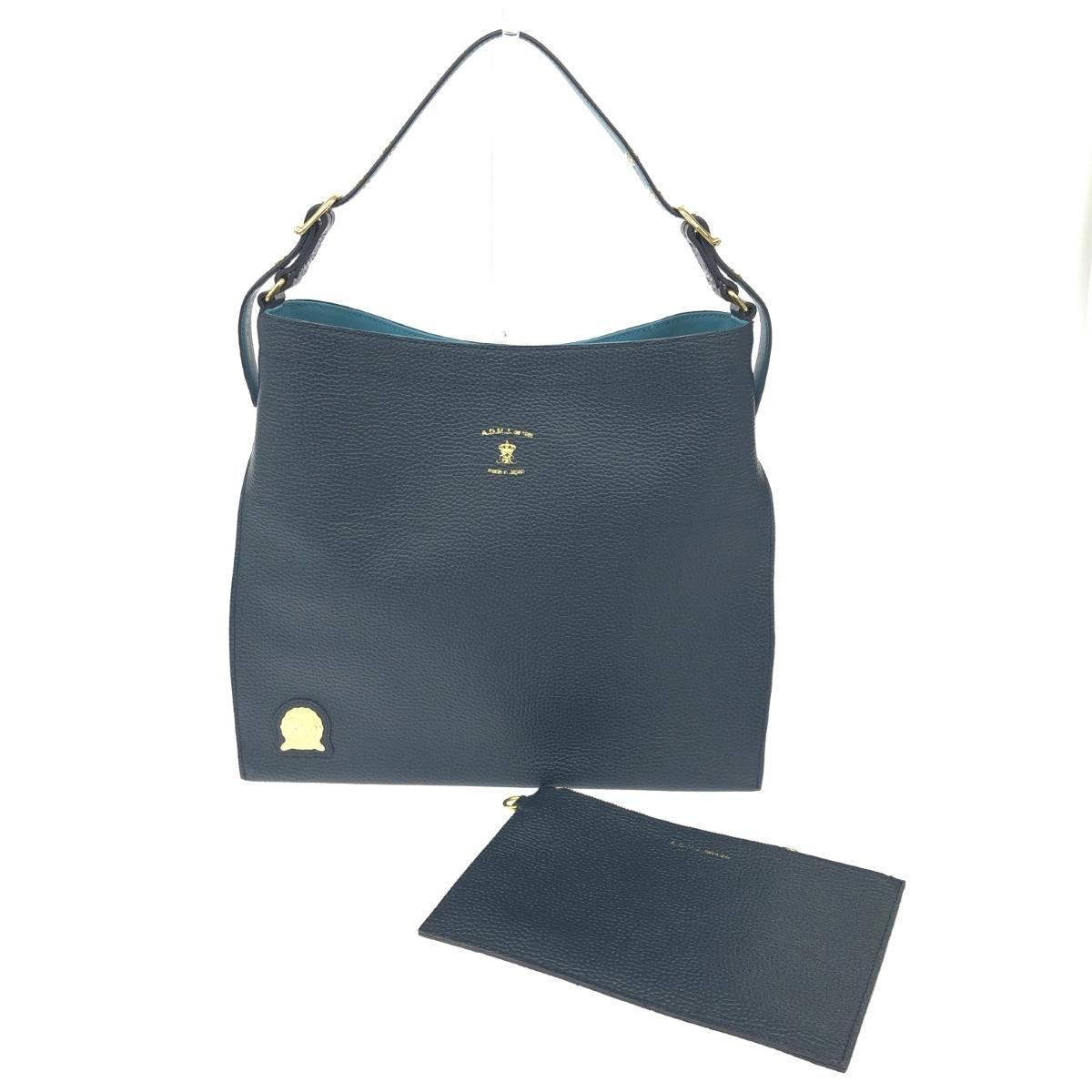 A.D.M.J (Accessoires De Mademoiselle) アクセソワドゥマドモアゼルジャップ ワンショルダーバッグ  レザー    ネイビー レディース / 240001176375 A.D.M.J (Accessoires De Mademoiselle) アクセソワドゥマドモアゼル