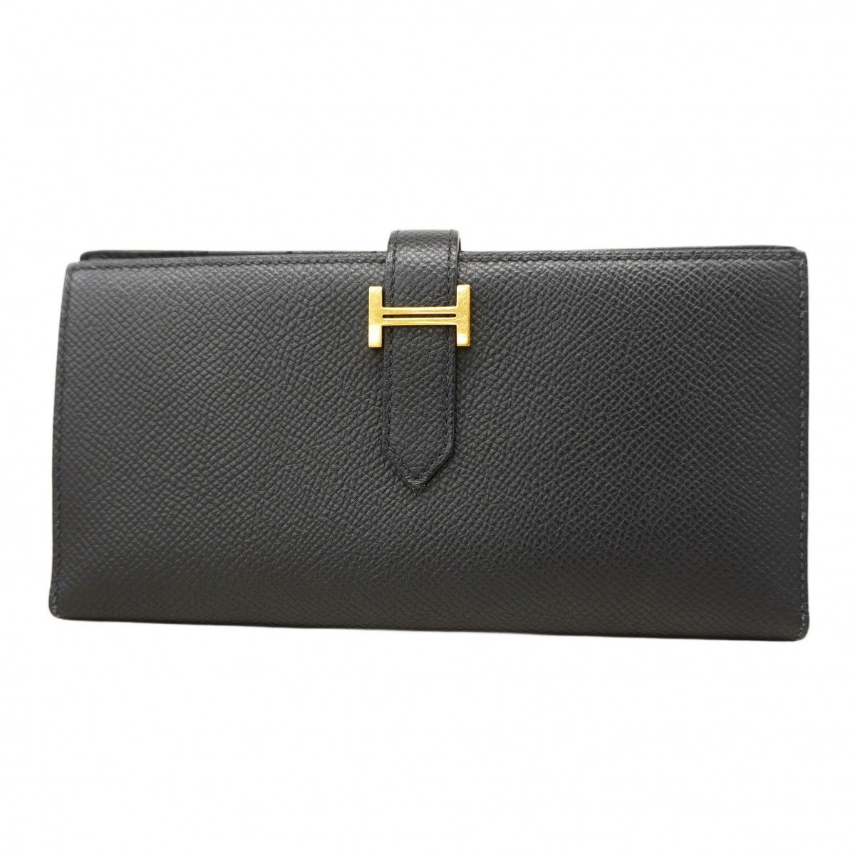 ★SALE【5oe6017-h】エルメス 長財布 ベアンスフレ ヴォーエプソン ブラック ゴールド金具 Z刻印【中古】メンズ レディース ユニセックス ☆SALE【5oe6017-h】エルメス 長財布 ベアンスフレ ヴォーエプソン