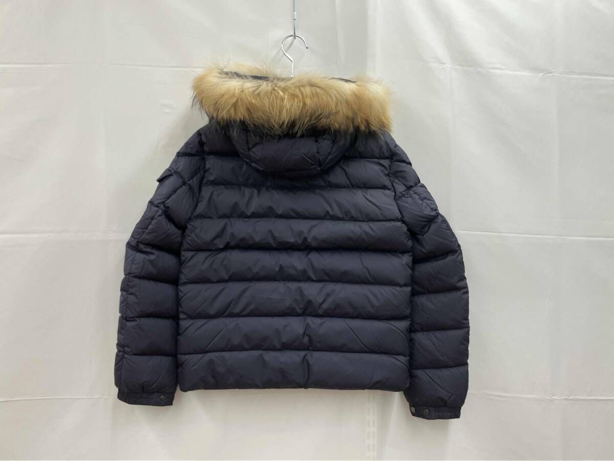 MONCLER モンクレール ダウンジャケット ファー取り外し 子供服 12 anni 152 cm ダークネイビー 冬