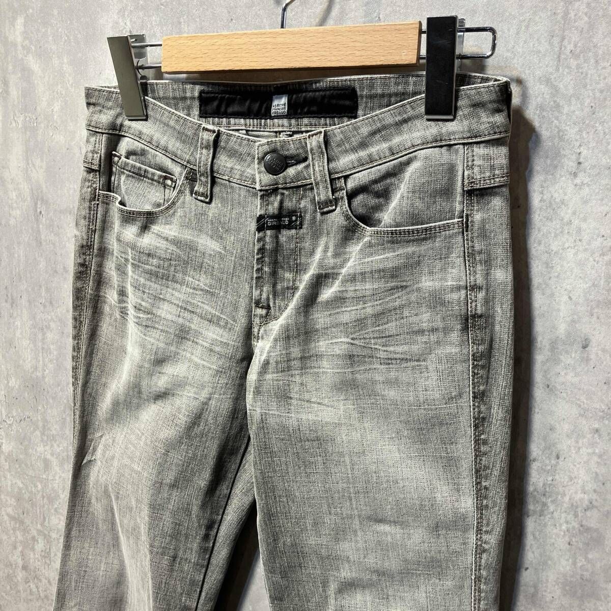 Y2K Marithe Francois Girbaud スリットフレアデニム F7-1892 サイズSS