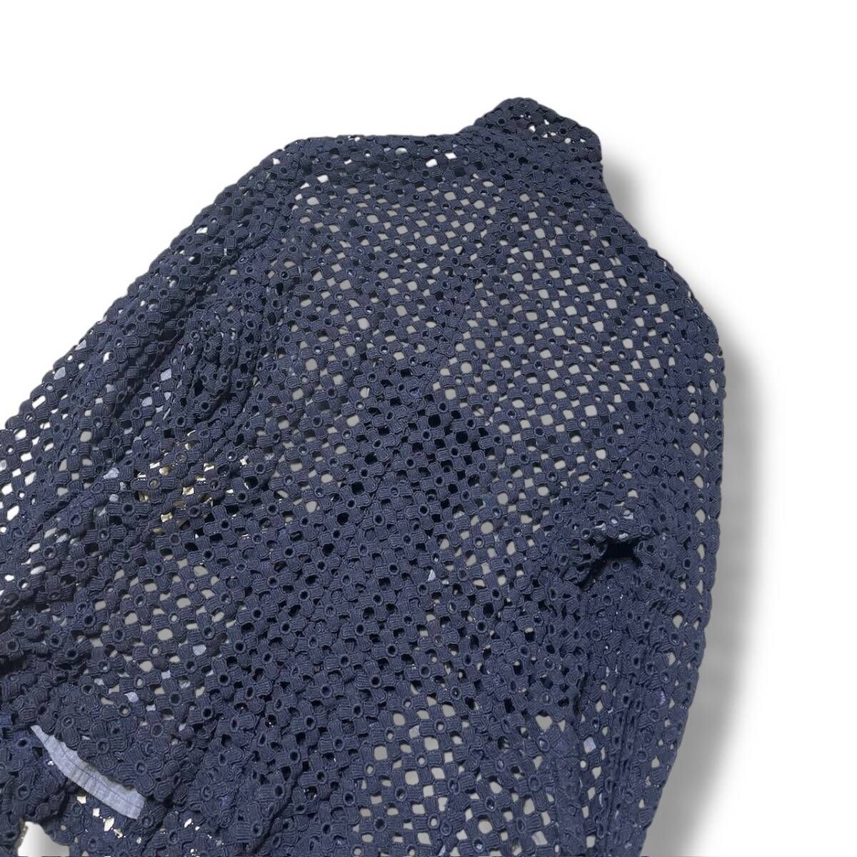 05ss COMMEdesGARCONS COMMEdesGARCONS ポリ縮絨製品染め総レース