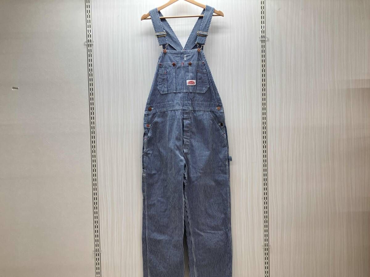 ROUND HOUSE ラウンドハウス ヒッコリー オーバーオール サロペット 34 29