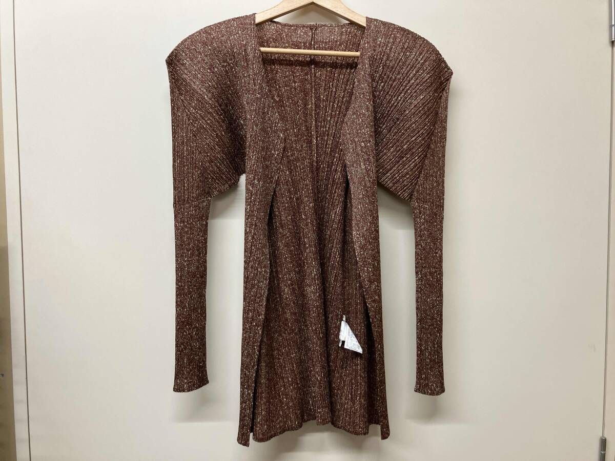 PLEATS PLEASE 長袖カーディガン プリーツカーディガン