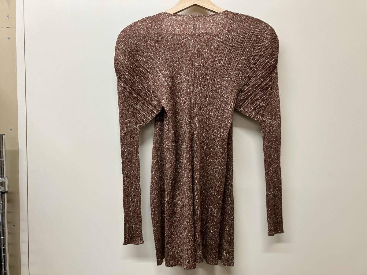 PLEATS PLEASE 長袖カーディガン プリーツカーディガン